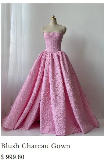 Blush chateau gown